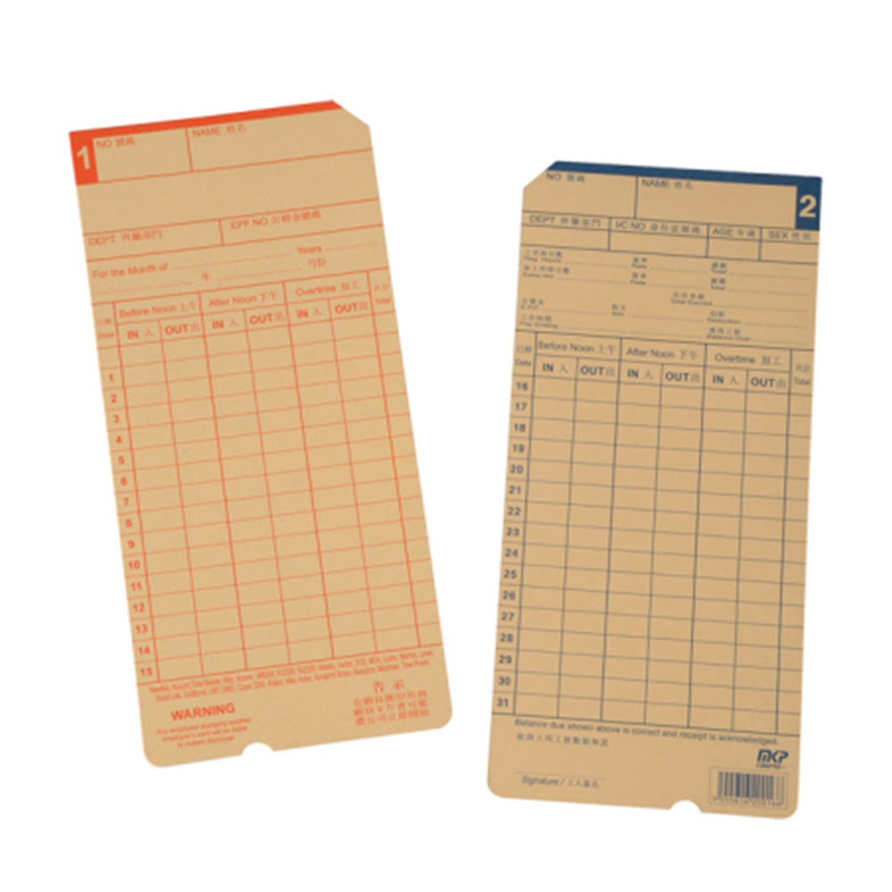 Timi WS Time Card 100sheets